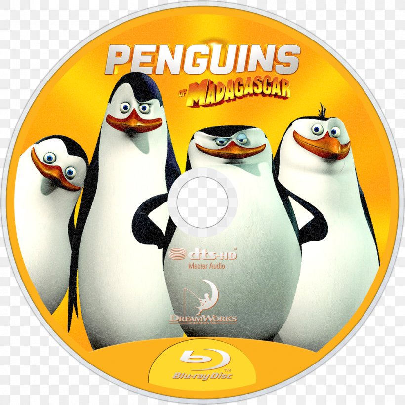 Penguin Flightless Bird Madagascar, PNG, 1000x1000px, Penguin, Animal, Bird, Bluray Disc, Disk Image Download Free