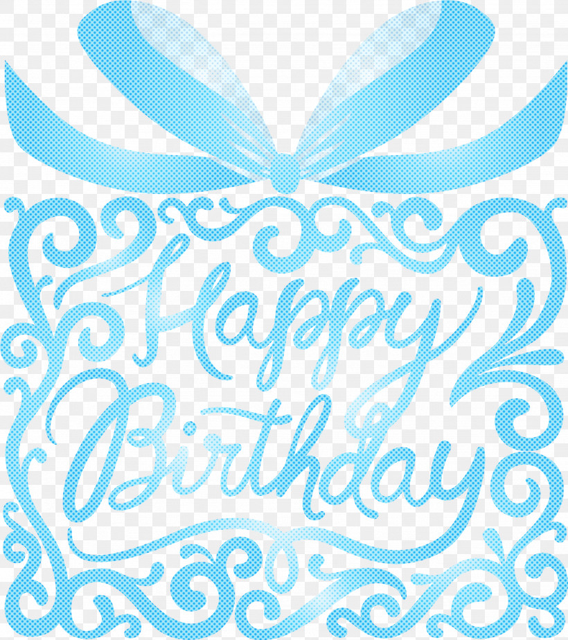 Birthday Calligraphy Happy Birthday Calligraphy, PNG, 2661x3000px, Birthday Calligraphy, Aqua, Blue, Happy Birthday Calligraphy, Teal Download Free