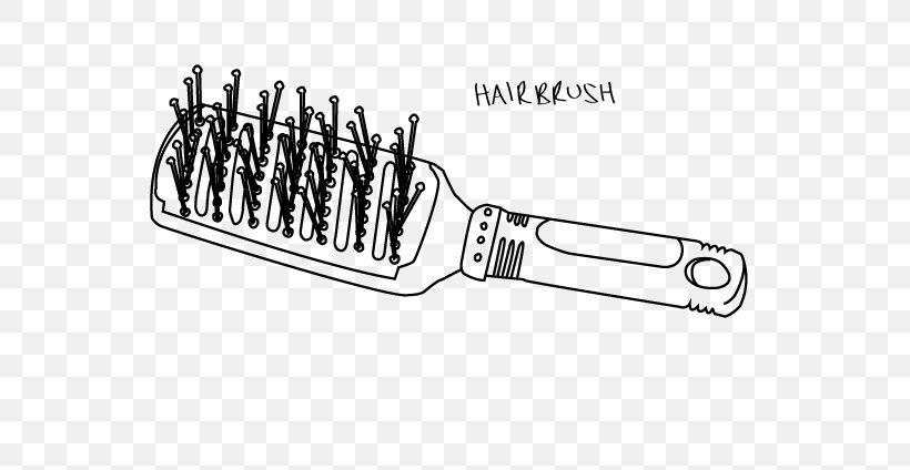 Hairbrush Drawing, PNG, 600x424px, Hairbrush, Auto Part, Beauty Parlour, Black And White, Brush Download Free