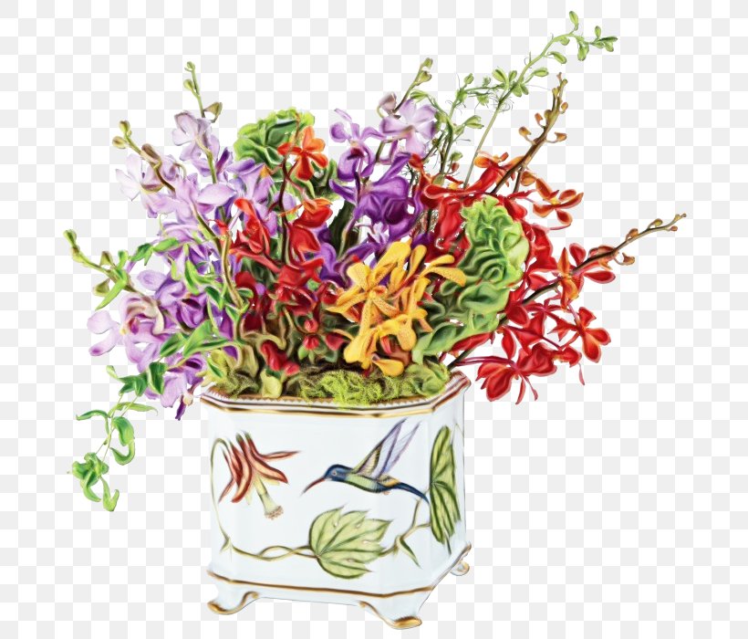 Flower Flowerpot Plant Cut Flowers Wildflower, PNG, 700x700px, Watercolor, Cut Flowers, Flower, Flowerpot, Paint Download Free