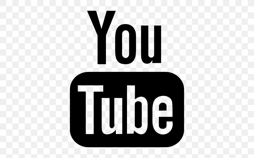 YouTube Social Media Logo, PNG, 512x512px, Youtube, Area, Black And White, Brand, Logo Download Free