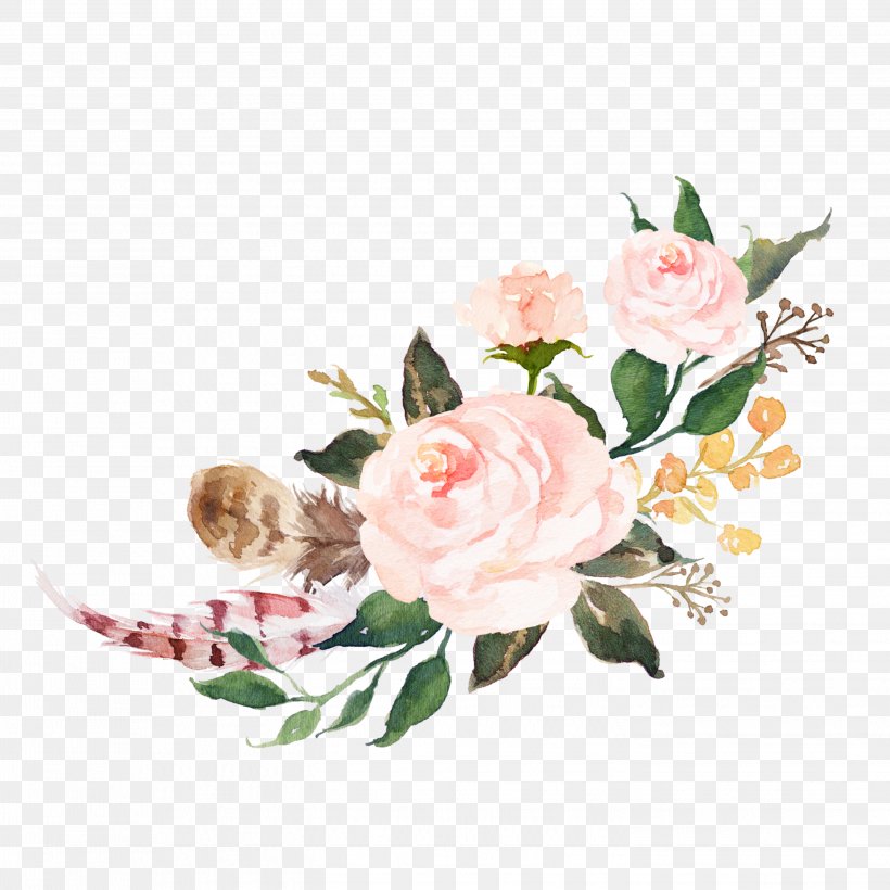 Floral Design Watercolor Painting Pink Flowers Watercolor: Flowers, PNG, 2896x2896px, Floral Design, Art, Artificial Flower, Cut Flowers, Drawing Download Free