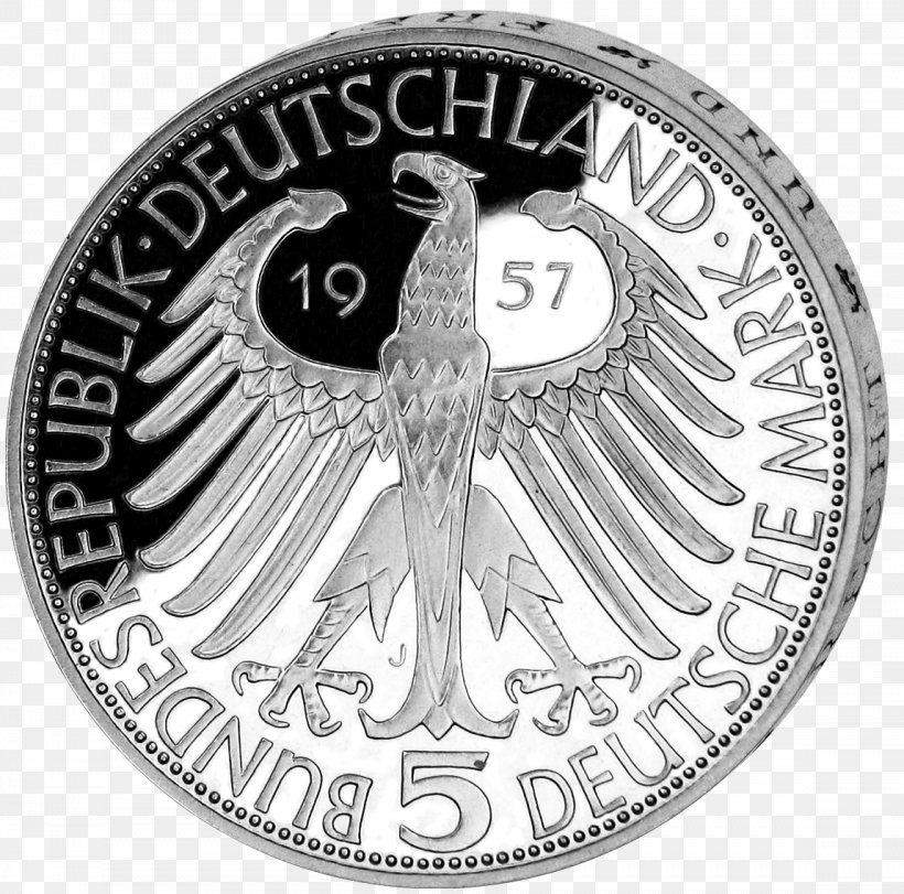 Coin Silver Deutsche Mark Deutsche Münzen Emporium-Merkator Münzhandelsgesellschaft MbH, PNG, 1148x1136px, Coin, Badge, Black And White, Bullion Coin, Business Strike Download Free