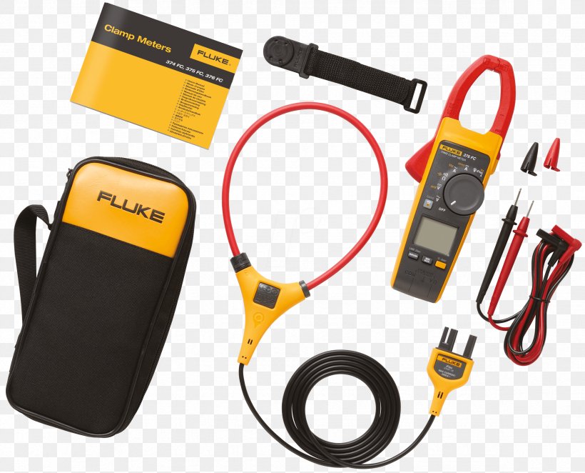 Current Clamp Fluke Corporation True RMS Converter Multimeter Alternating Current, PNG, 2362x1908px, Current Clamp, Acdc Receiver Design, Alternating Current, Direct Current, Electric Current Download Free
