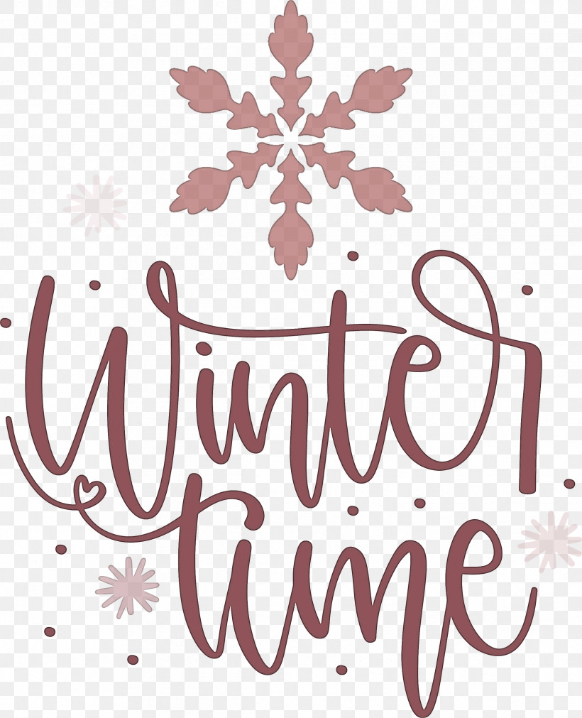 Winter Time, PNG, 2432x3000px, Winter Time, Calligraphy, Flower, Logo, M Download Free