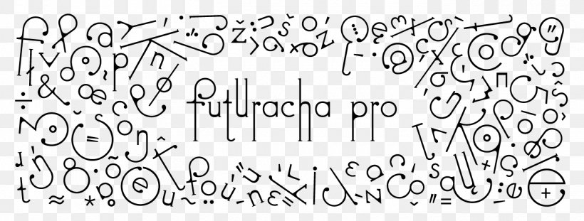 Futuracha Pro Typeface Handwriting Calligraphy Font, PNG, 1400x532px, Typeface, Area, Art, Black, Black And White Download Free