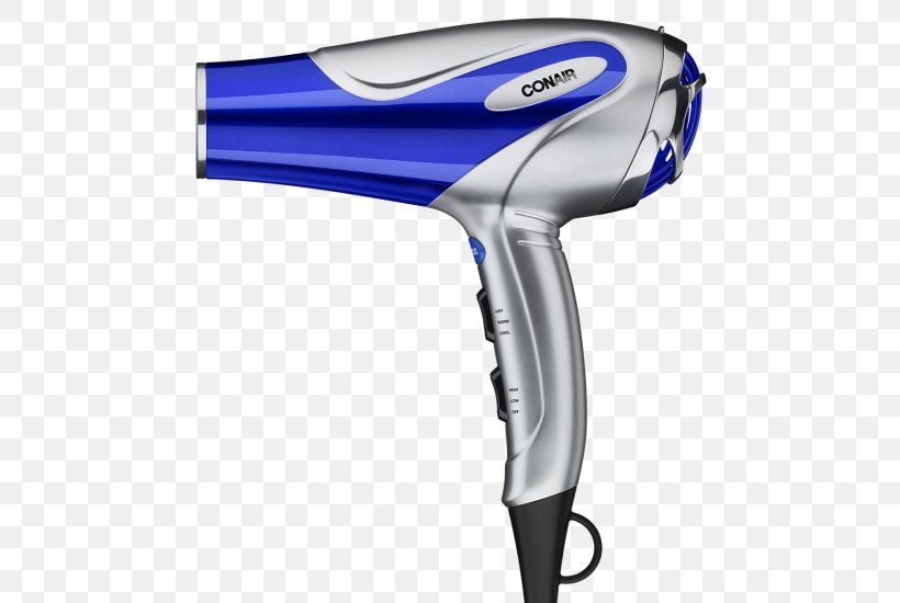 Hair Dryers Hair Iron Conair Hairstyle, PNG, 550x550px, Hair Dryers, Conair, Electric Blue, Frizz, Hair Download Free