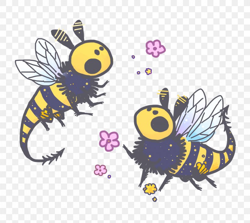 Honey Bee Butterfly Illustration Clip Art, PNG, 4231x3763px, Honey Bee, Art, Arthropod, Bee, Bumblebee Download Free