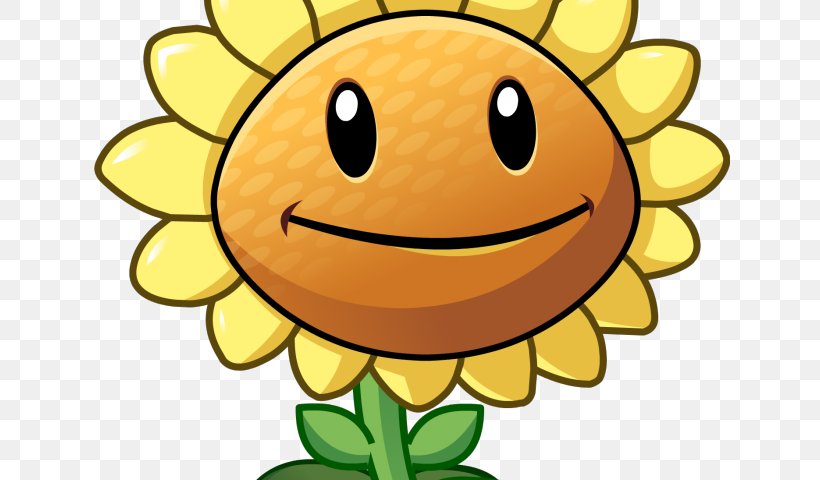 Sunflower Plants Vs Zombies, PNG, 640x480px, Plants Vs Zombies 2 Its About Time, Cartoon, Cheek, Daisy Family, Emoticon Download Free