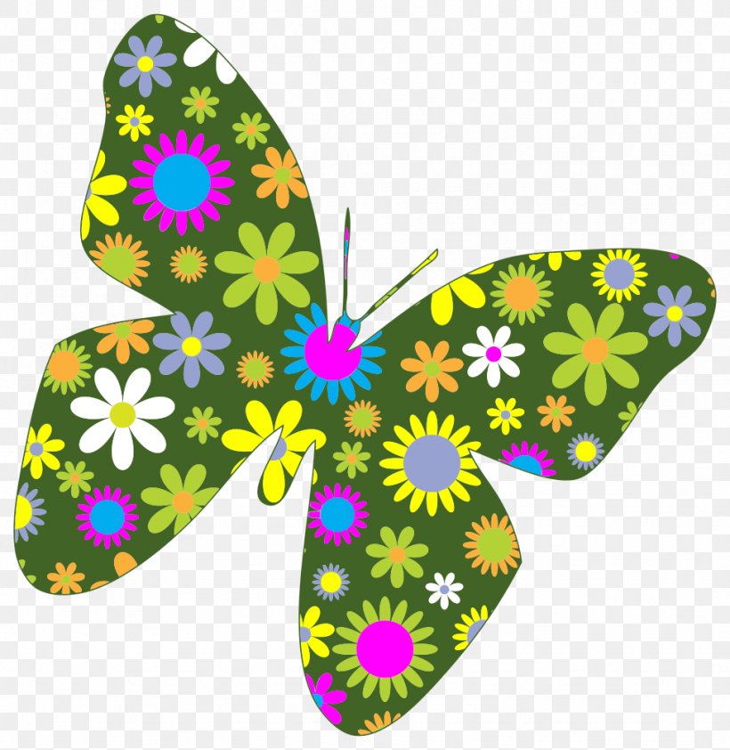 Butterfly Clip Art, PNG, 973x1000px, Butterfly, Brush Footed Butterfly, Drawing, Flower, Insect Download Free