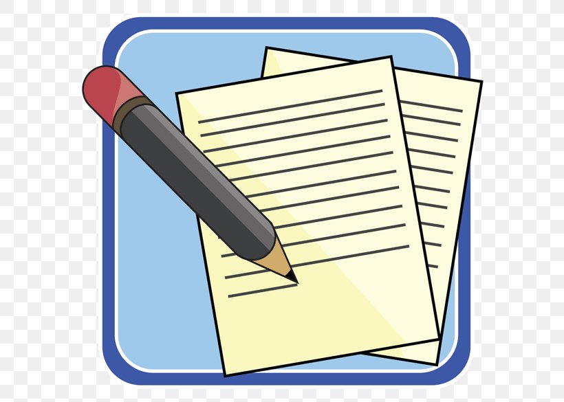 paper with writing clip art