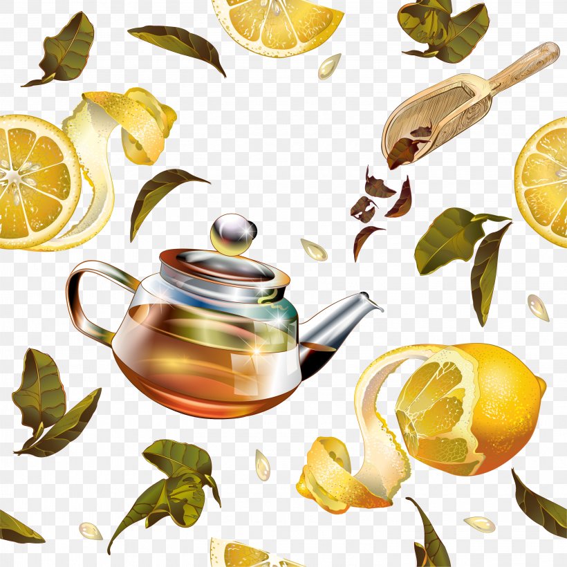 Green Tea Teapot Packaging And Labeling, PNG, 3001x3001px, Tea, Black Tea, Citrus, Drink, Food Download Free