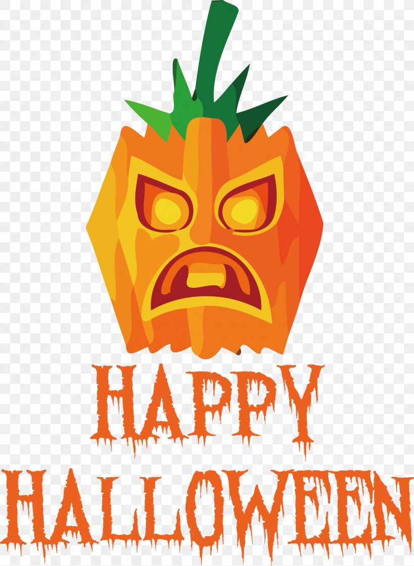 Happy Halloween, PNG, 2193x3000px, Happy Halloween, Cartoon, Character, Fruit, Logo Download Free