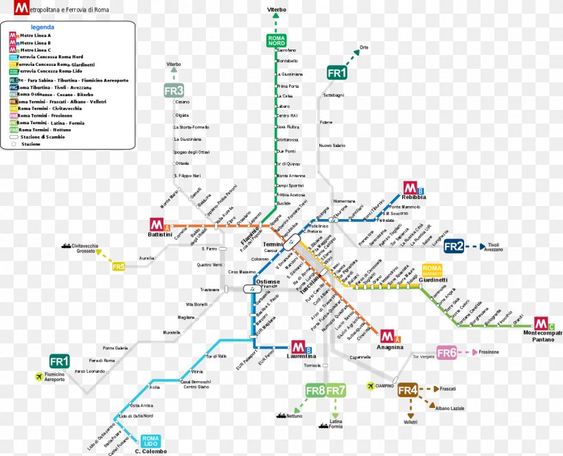 Line C Rapid Transit Roma Termini Railway Station Rail Transport Line A, PNG, 1264x1024px, Line C, Area, Diagram, Intersection, Land Lot Download Free