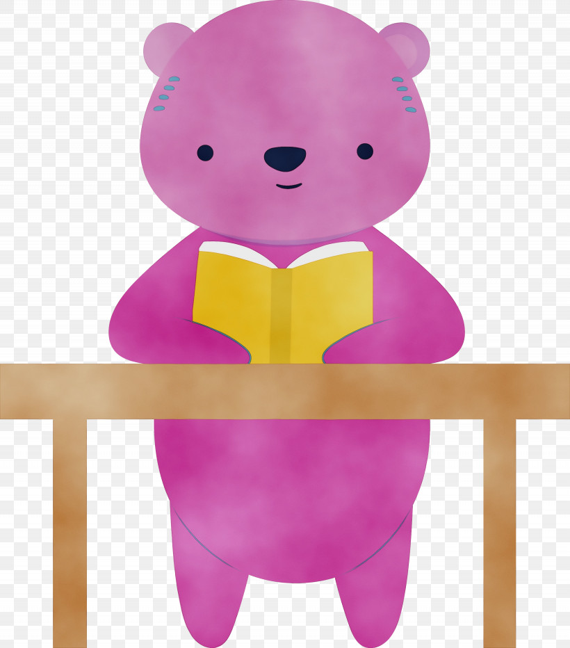 Teddy Bear, PNG, 2665x3030px, Back To School, Bears, Paint, Pink M, School Supplies Download Free