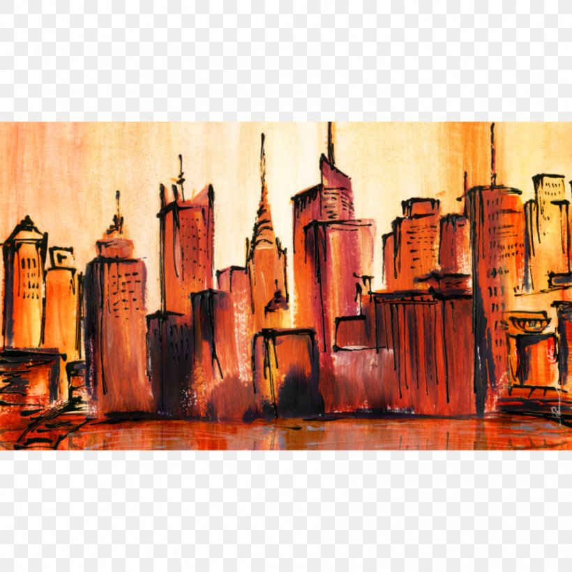 The Skyline Hotel Manhattan Painting Abstract Art, PNG, 894x894px, Skyline Hotel, Abstract Art, Abstrakte Malerei, Acrylic Paint, Art Download Free