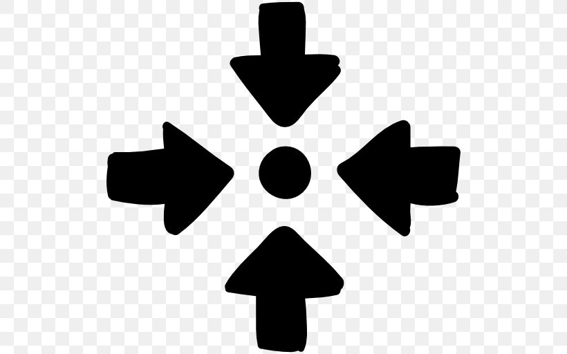 Symbol Arrow, PNG, 512x512px, Symbol, Black, Black And White, Cross, Monochrome Download Free