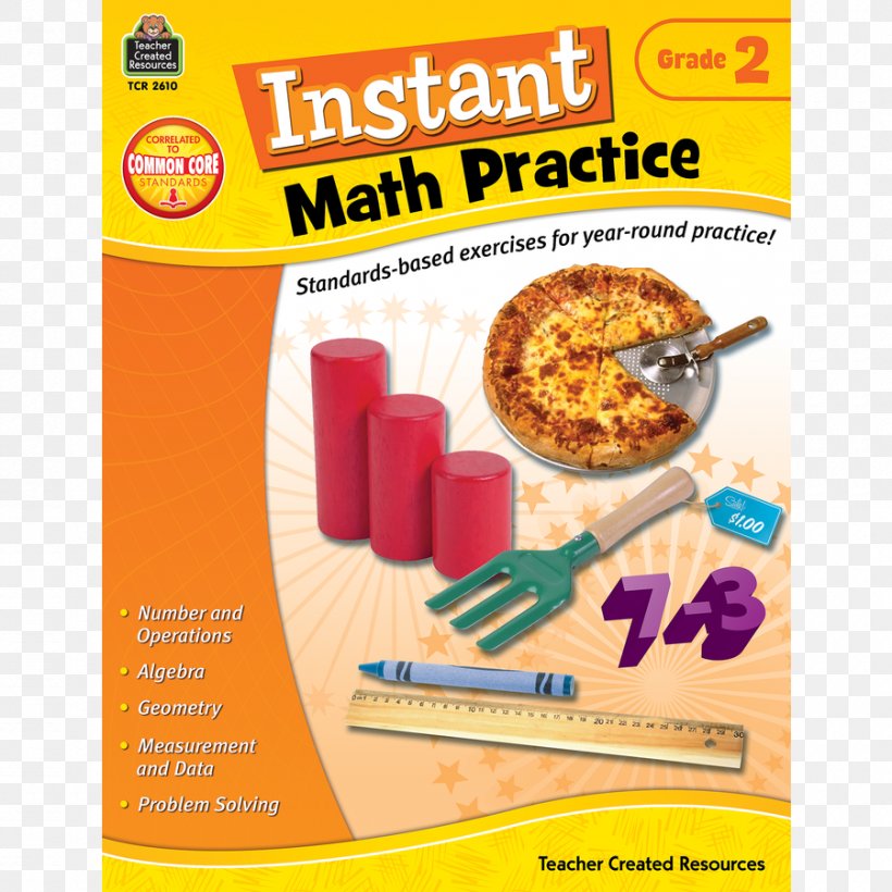 Instant Math Practice: Grade 2 Mathematics Teacher Education Number, PNG, 900x900px, Mathematics, Book, Cuisine, Education, Fifth Grade Download Free