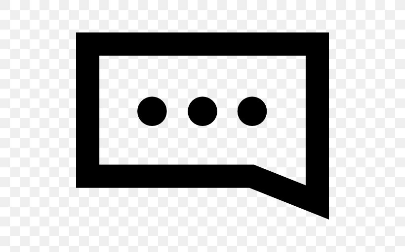 Online Chat Emoticon Ellipsis, PNG, 512x512px, Online Chat, Area, Black, Black And White, Conversation Download Free