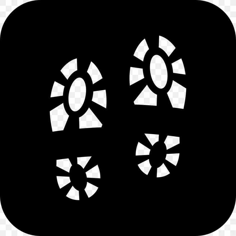 Shoeprint Symbol, PNG, 980x980px, Shoe, Animal Track, Black, Black And White, Footprint Download Free