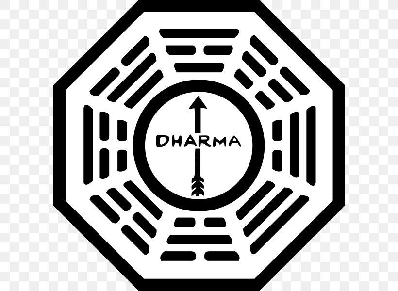 Dharma Initiative Lost: Via Domus Charles Widmore Logo, PNG, 600x600px, Dharma Initiative, Area, Black And White, Brand, Charles Widmore Download Free