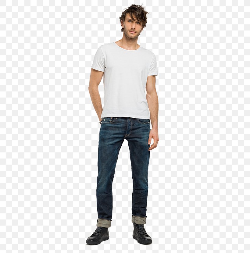 Jeans T-shirt Replay Denim, PNG, 380x830px, Jeans, Belt, Blue, Clothing, Denim Download Free