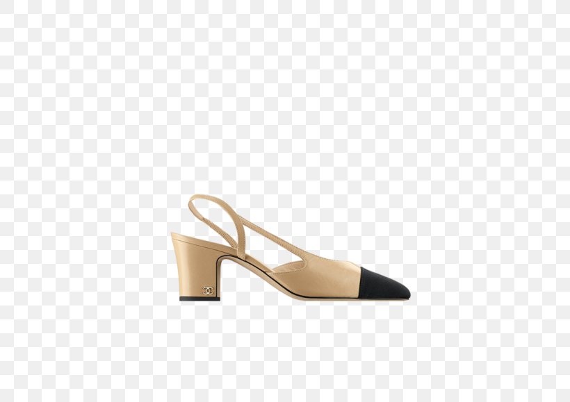 Chanel Slingback Court Shoe Sandal, PNG, 520x579px, Chanel, Basic Pump, Beige, Court Shoe, Dress Shoe Download Free