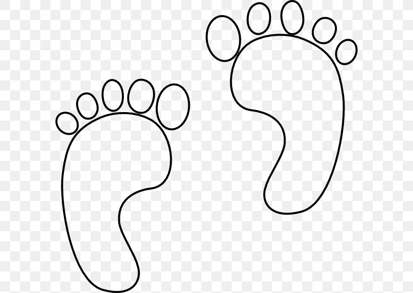 Footprint Template Clip Art, PNG, 600x583px, Footprint, Area, Baby Shower, Black, Black And White Download Free