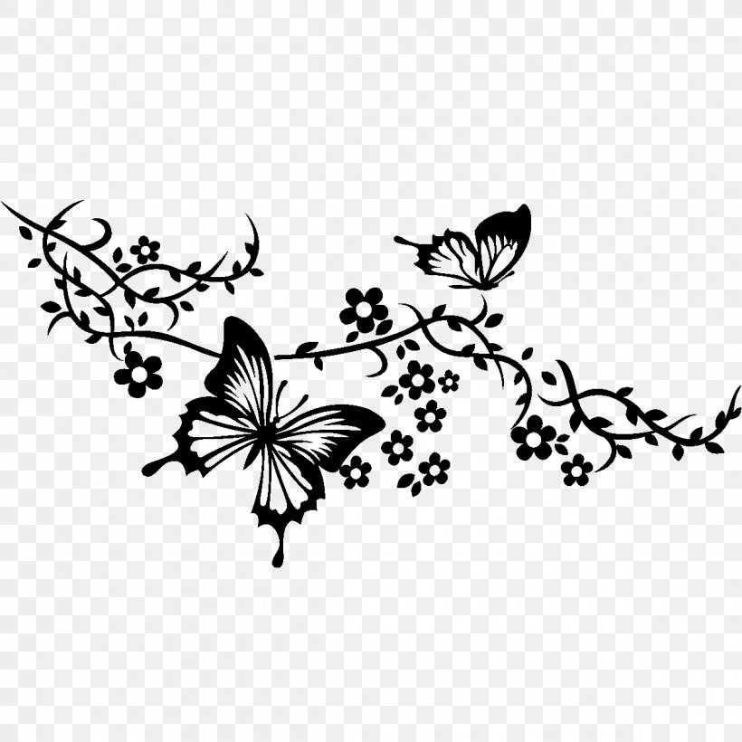 Wall Decal Sticker Clip Art, PNG, 1200x1200px, Wall Decal, Arthropod, Black, Black And White, Branch Download Free