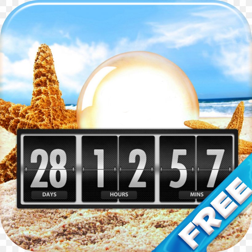 Vacation Countdown Travel Holiday Timer, PNG, 1024x1024px, Vacation, App Store, Brand, Countdown, Dairy Product Download Free