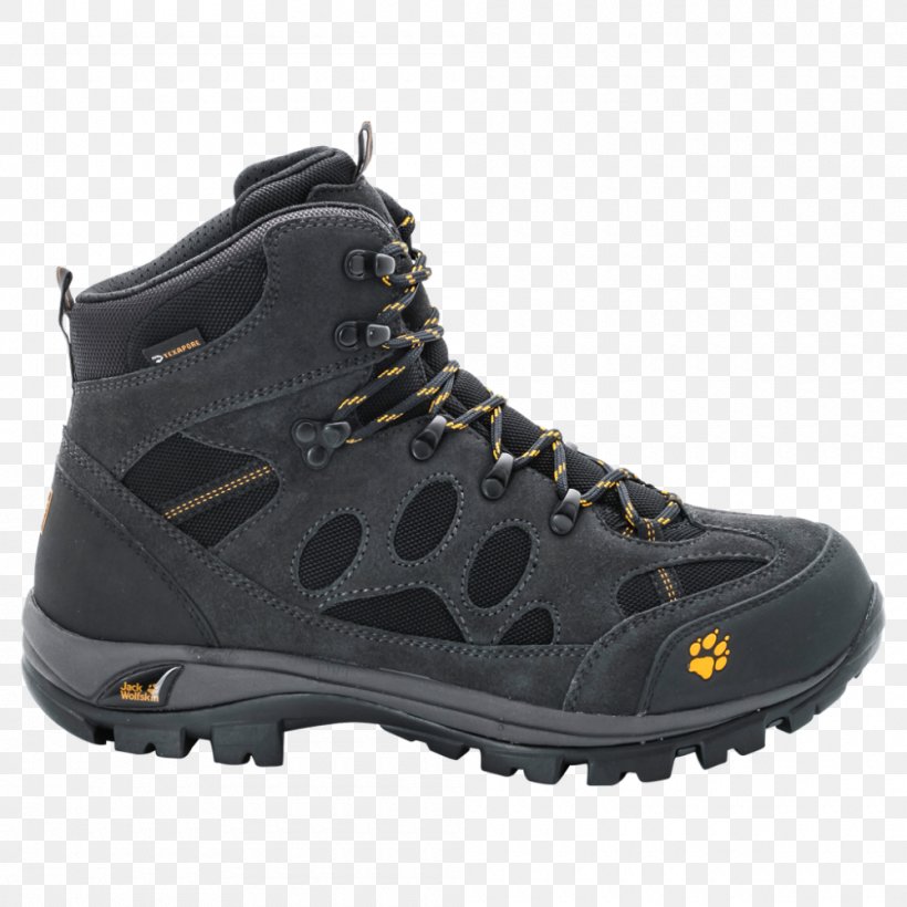 Hiking Boot Shoe Jack Wolfskin Sneakers, PNG, 1000x1000px, Hiking Boot, Backpacking, Black, Boot, Clothing Download Free