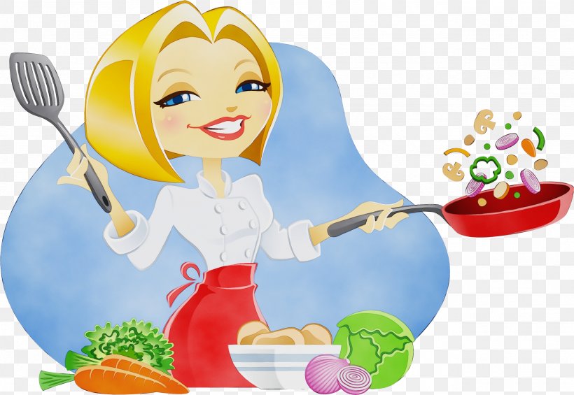Junk Food Cartoon, PNG, 2584x1782px, Watercolor, Breakfast, Cartoon, Chef, Cooking Download Free