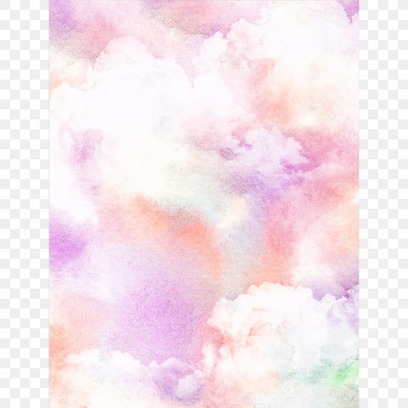 Watercolor Painting Cloud Desktop Wallpaper Wallpaper, PNG, 1000x1000px, Watercolor Painting, Atmosphere, Clothing Sizes, Cloud, Color Download Free