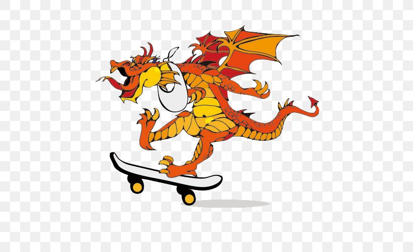 Chinese Dragon Cartoon Symbol, PNG, 500x500px, Dragon, Animation, Art, Cartoon, Chinese Dragon Download Free