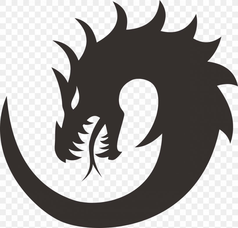 Dragon Symbol Download Clip Art, PNG, 1280x1224px, Dragon, Black And White, Chinese Dragon, Computer, Fantasy Download Free