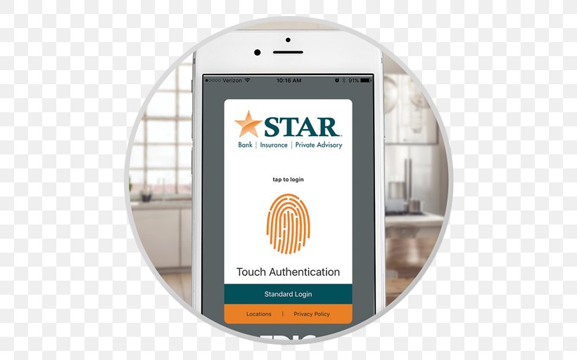 Mobile Banking Touch ID Fingerprint Mobile Phones, PNG, 500x513px, Bank, App Store, Biometrics, Brand, Fingerprint Download Free