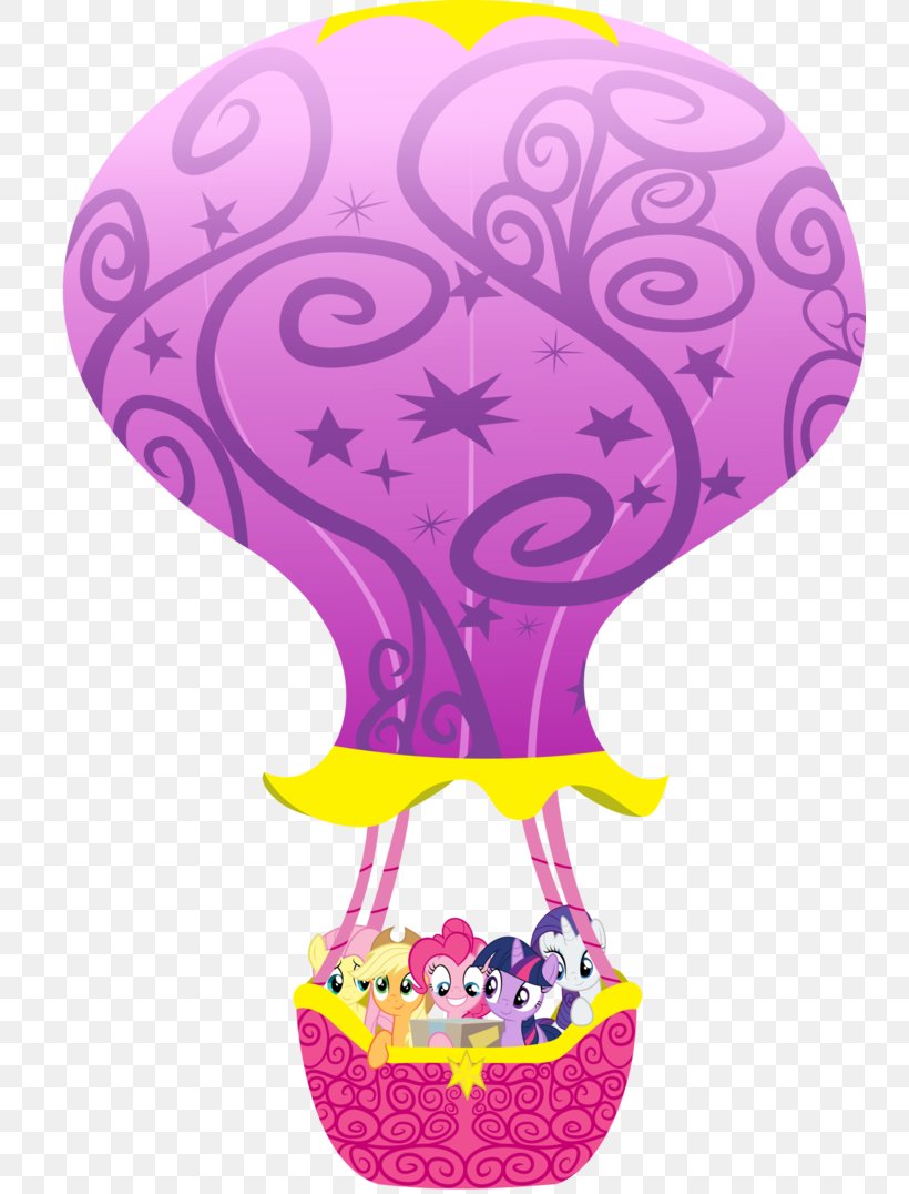 Ponycraft Twilight Sparkle Pinkie Pie My Little Pony, PNG, 742x1076px, Pony, Applejack, Balloon, Heart, Hot Air Balloon Download Free