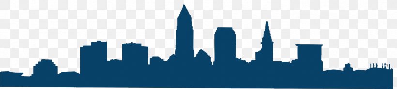 Cleveland New York City Skyline Silhouette Drawing, PNG, 1388x312px, Cleveland, Atlanta, City, Cityscape, Daytime Download Free