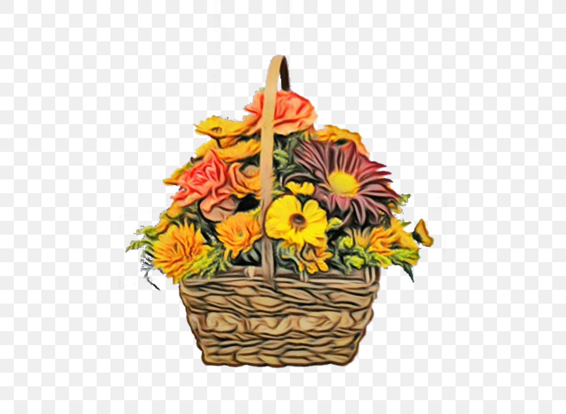 Floral Design, PNG, 600x600px, Watercolor, Basket, Biology, Cut Flowers, Floral Design Download Free