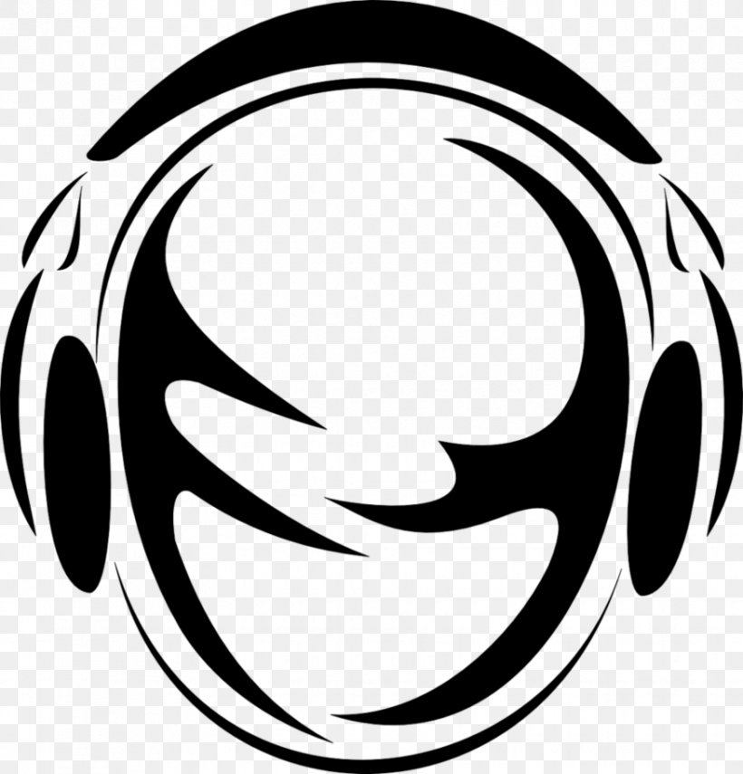 Headphones Logo Disc Jockey Clip Art, PNG, 875x913px, Headphones, Artwork, Audio, Black, Black And White Download Free