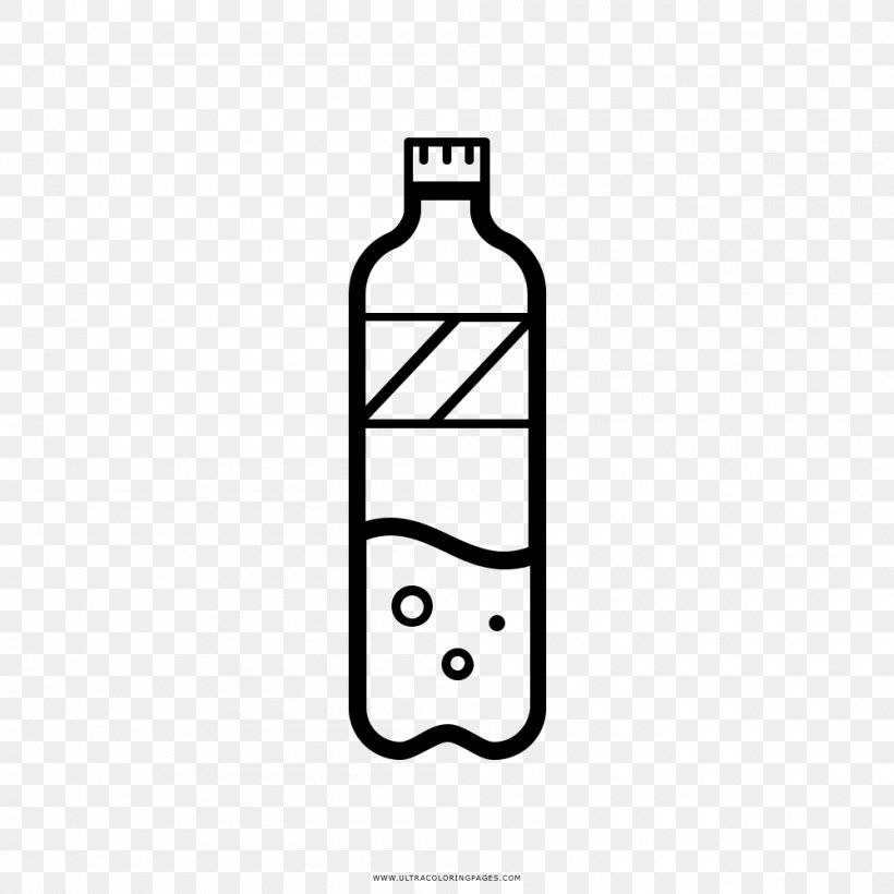 Water Bottles Paper Plastic Bottle Recycling, PNG, 1000x1000px, Water Bottles, Area, Black And White, Bottle, Coloring Book Download Free