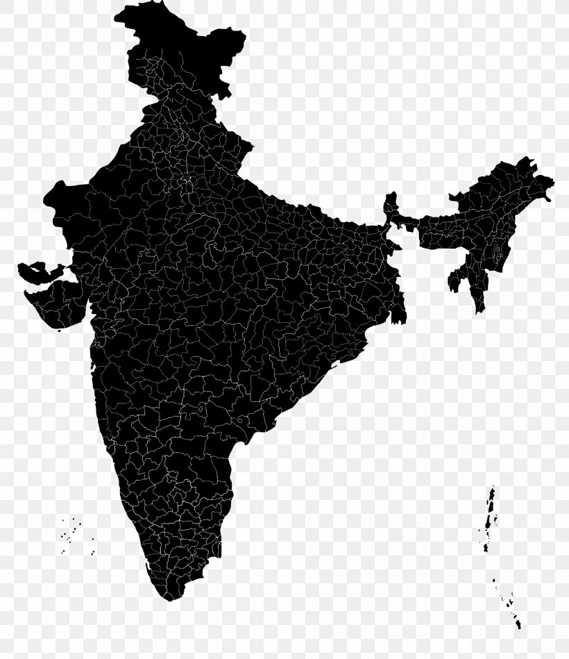 States And Territories Of India Stock Photography Map, PNG, 2000x2316px, India, Black, Black And White, Map, Monochrome Download Free