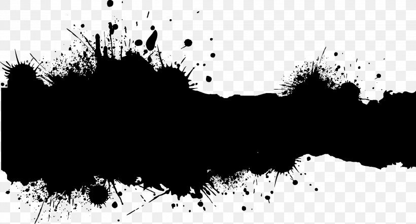 Ink Clip Art, PNG, 2244x1213px, Black And White, Black, Brand, Drawing, Ink Download Free