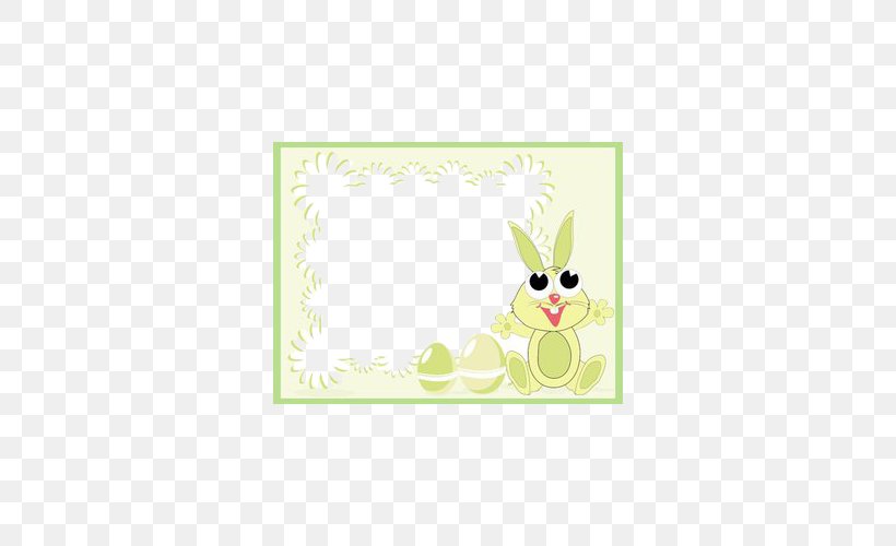 Easter Bunny Paper Rabbit Cartoon Illustration, PNG, 550x500px, Easter Bunny, Area, Cartoon, Easter, Green Download Free