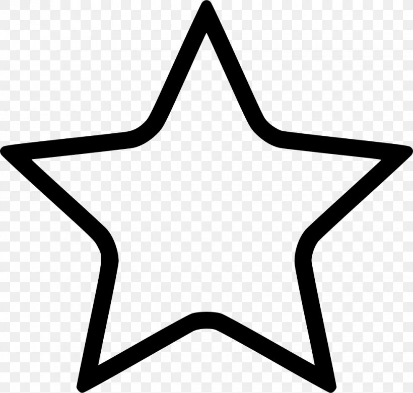 Clip Art Image, PNG, 980x934px, Star, Area, Black, Black And White, Fivepointed Star Download Free