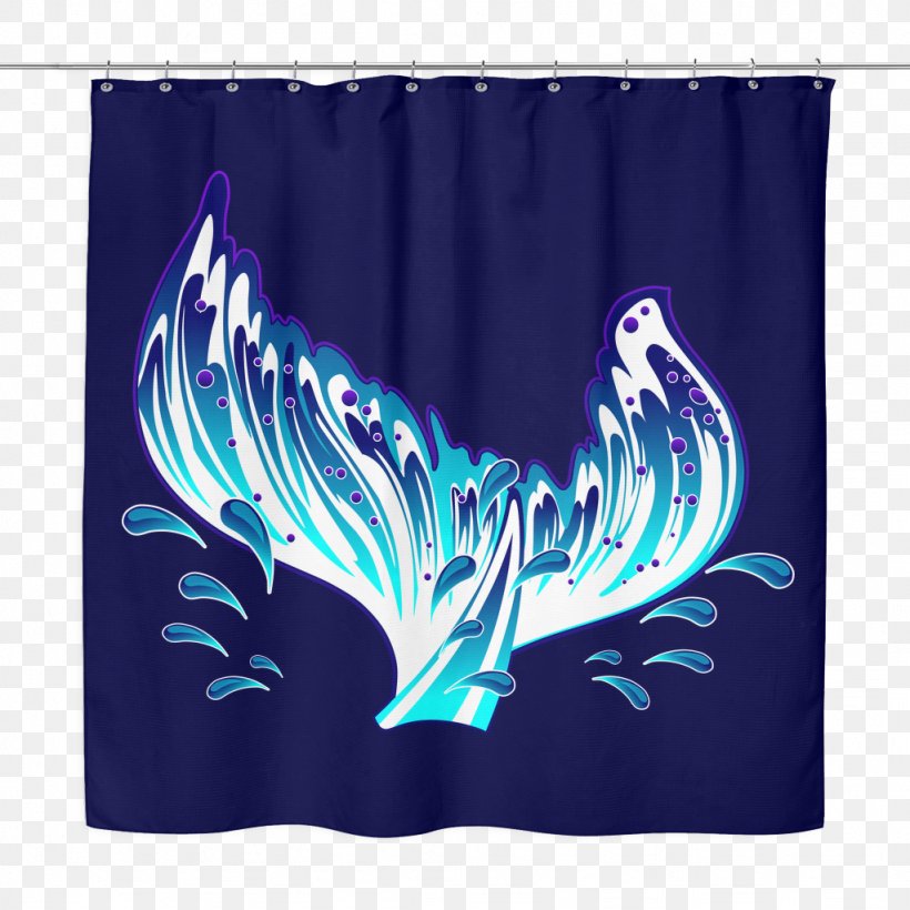 A Mermaid Textile Curtain Douchegordijn, PNG, 1024x1024px, Mermaid, Bag, Blue, Cobalt Blue, Curtain Download Free