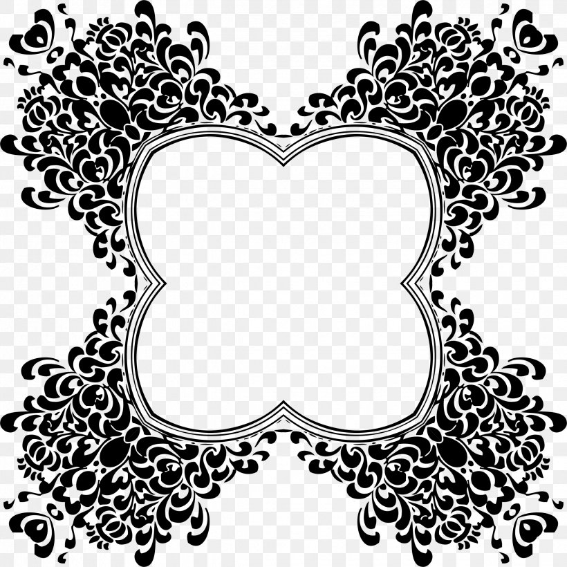 Black And White Monochrome Photography Visual Arts, PNG, 2376x2376px, Watercolor, Cartoon, Flower, Frame, Heart Download Free
