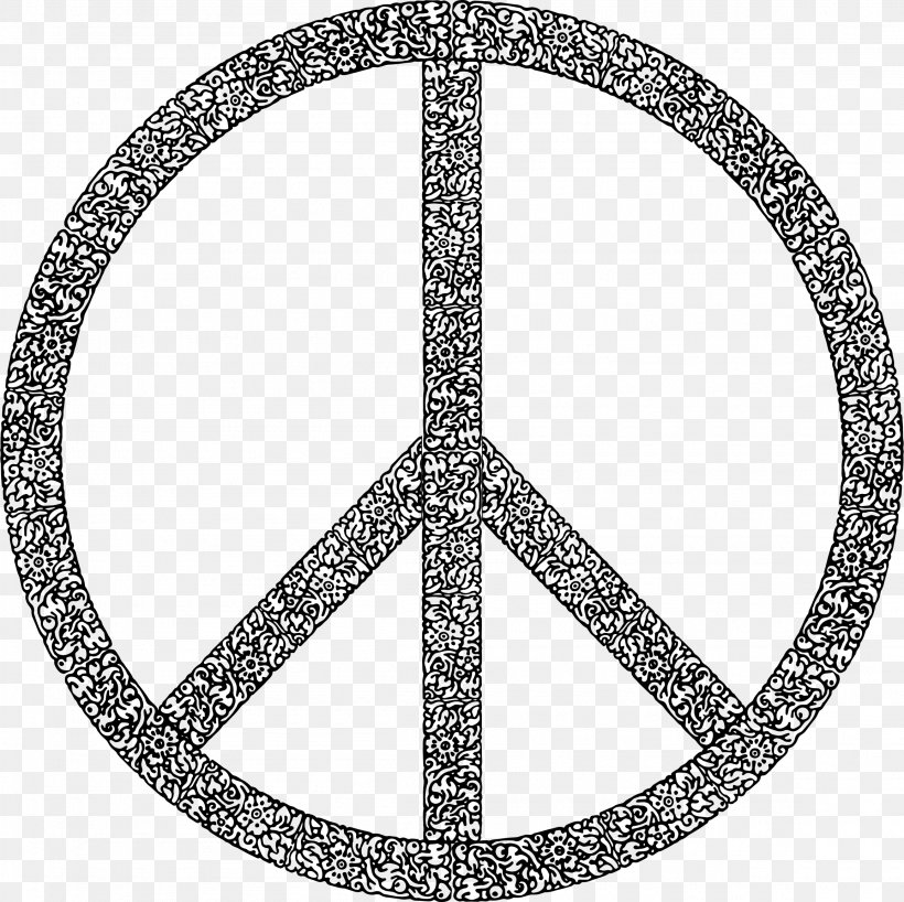 Peace Symbols Doves As Symbols Clip Art, PNG, 2310x2306px, Peace Symbols, Black And White, Body Jewelry, Campaign For Nuclear Disarmament, Christian Cross Download Free