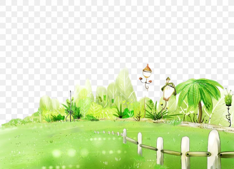 Green Nature Vegetation Natural Landscape Grass, PNG, 1000x724px, Green, Animation, Grass, Grass Family, Leaf Download Free
