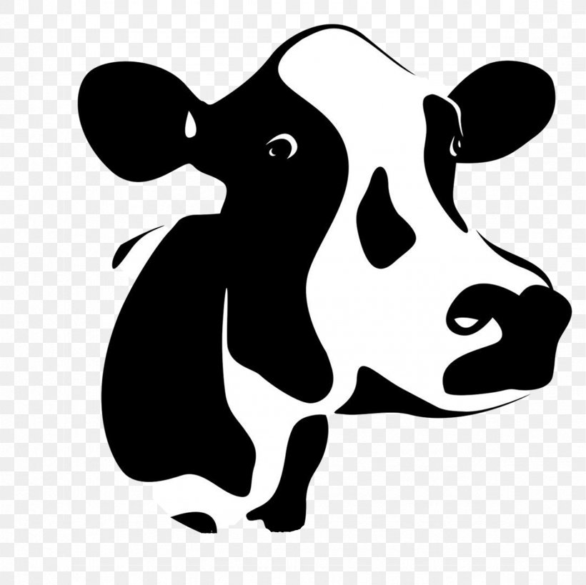 Jersey Cattle Dairy Cattle Royalty-free Illustration, PNG, 2362x2362px, Jersey Cattle, Black, Black And White, Carnivoran, Cattle Download Free